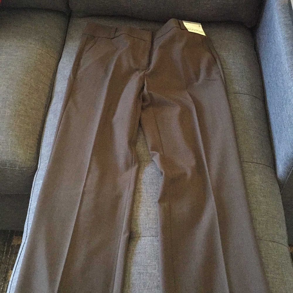 NEW New York & Co Brown City Stretch Pant Sz 0T